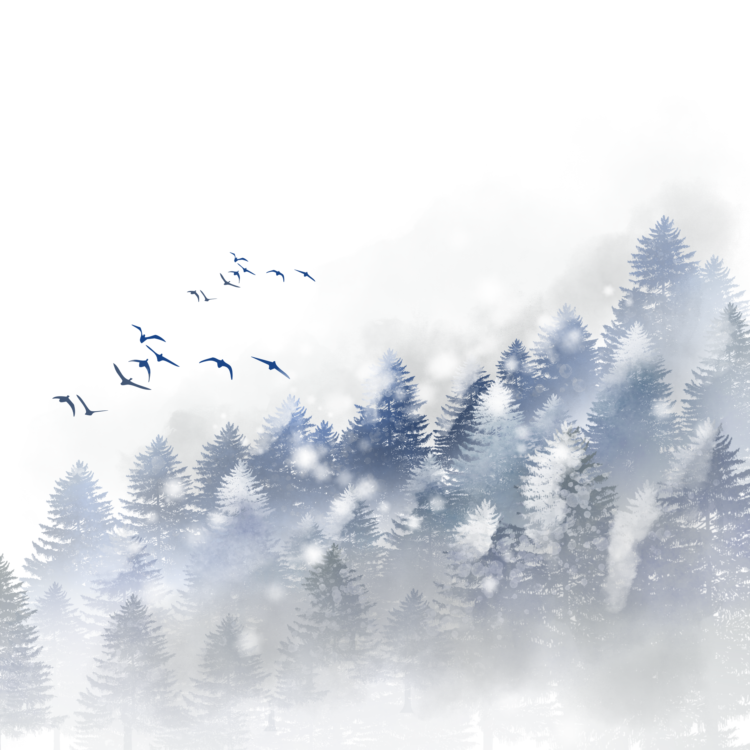大雪插画图片如何绘制