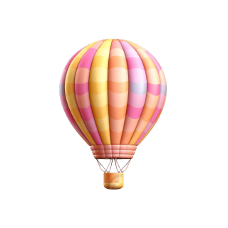 热气球3D卡通玩偶插图