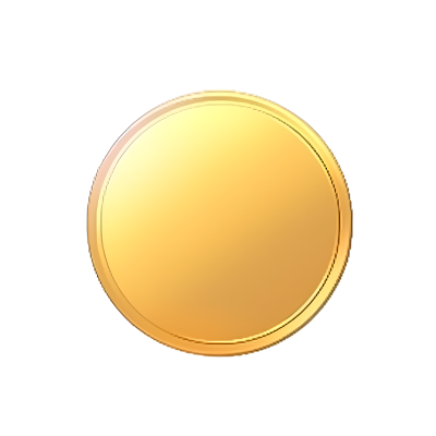 圆形金币创意设计元素