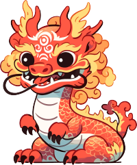 中国龙可爱创意设计图