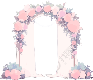 婚礼拱门豪华婚礼创意素材