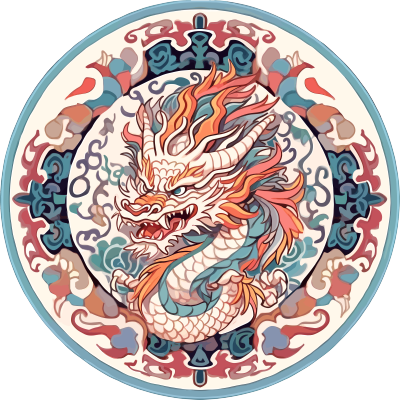 中国龙头图案设计素材