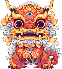 中国龙全幅可爱涂鸦艺术