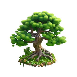 3D大树透明背景创意设计素材