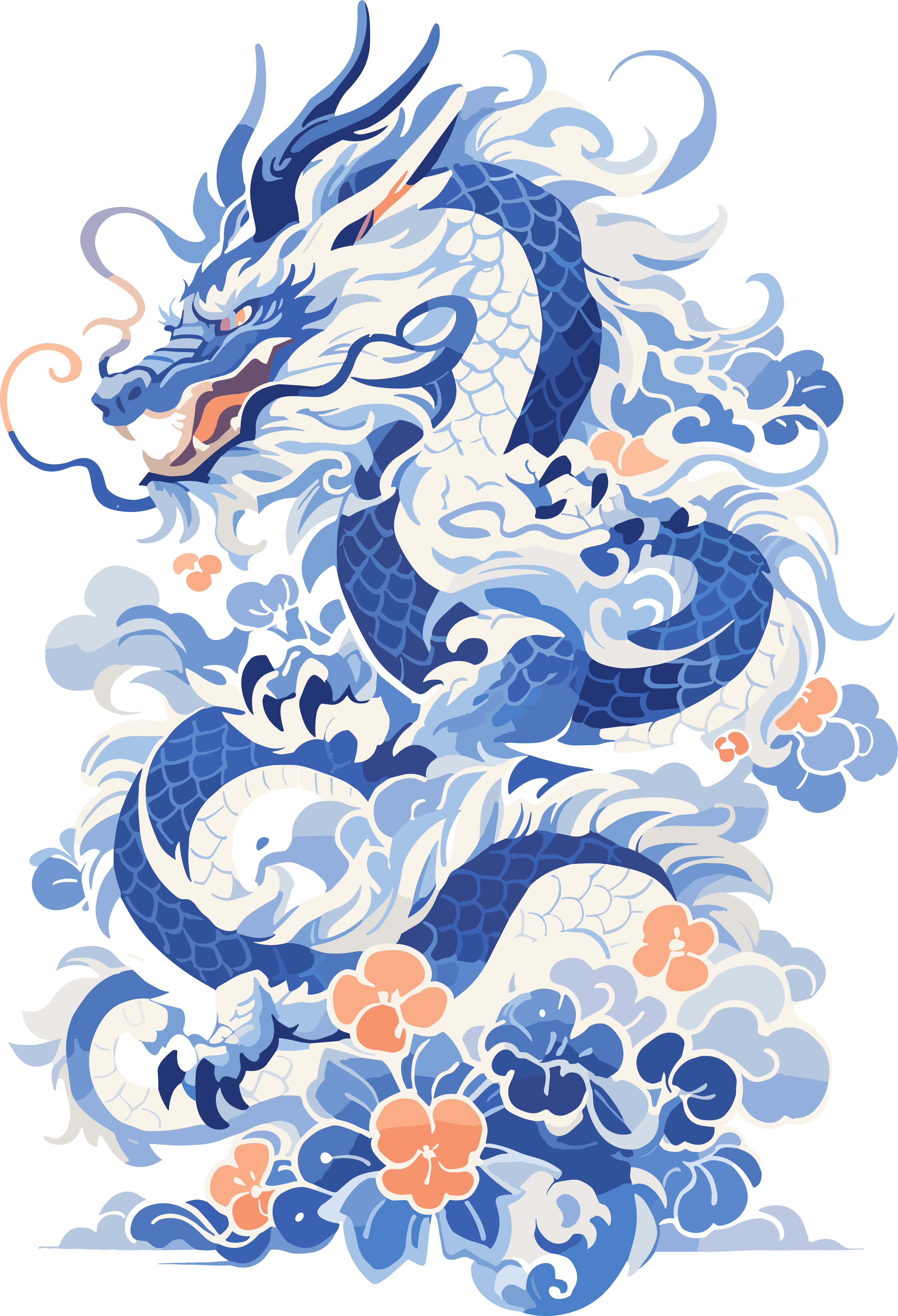 中国龙创意设计图案元素