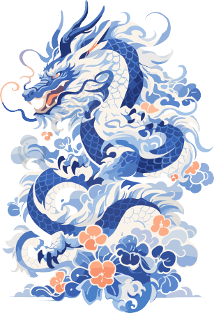 中国龙创意设计图案元素
