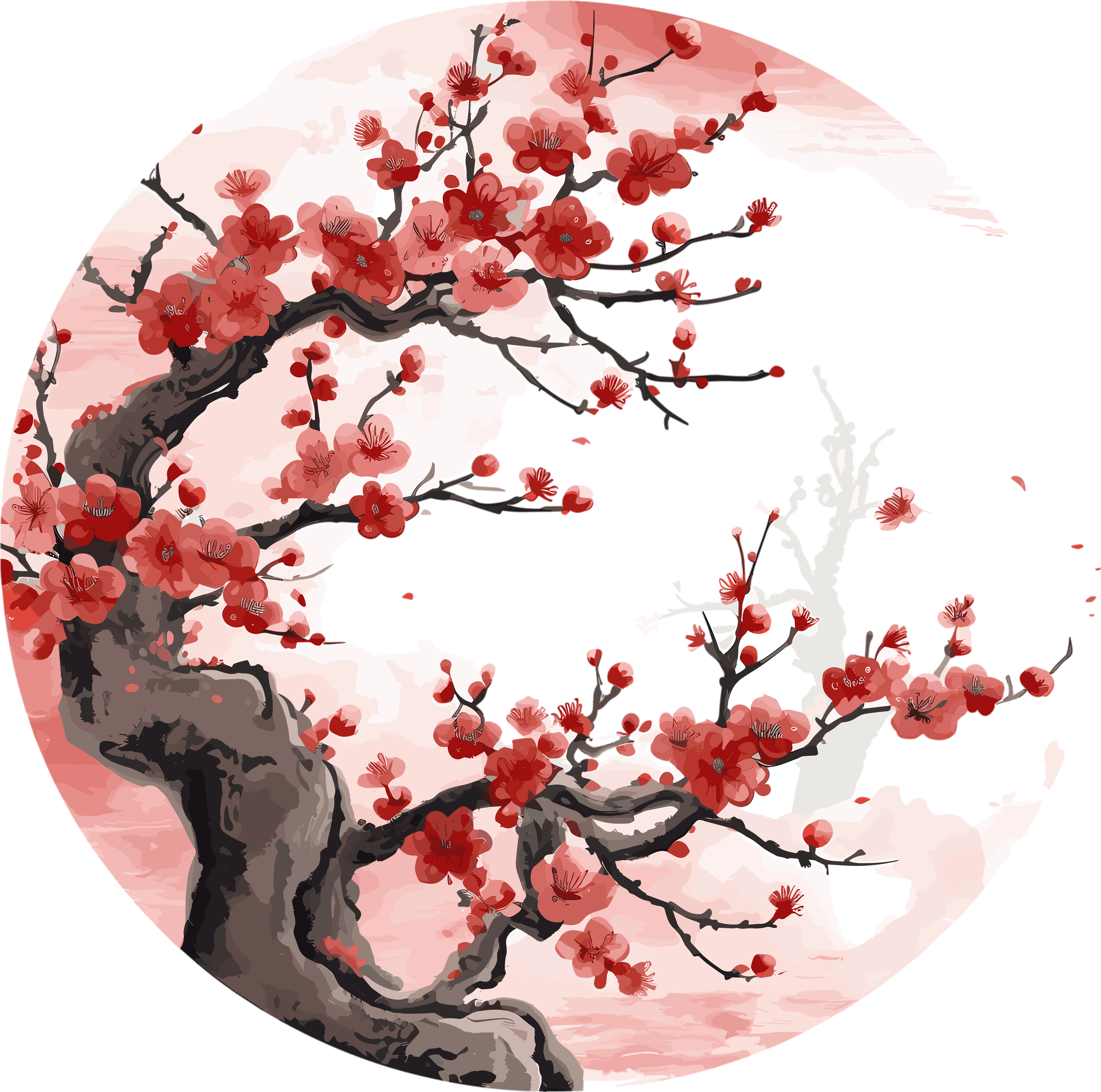 中国风梅花插画计划