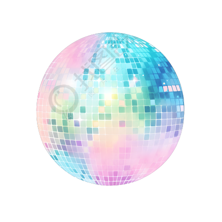 迪斯科迷幻派对闪光灯插画