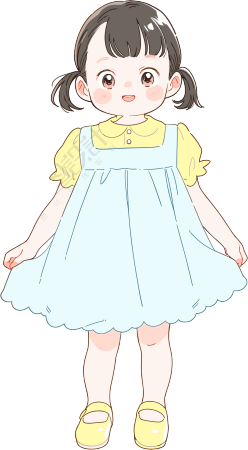 可爱小女孩插画设计