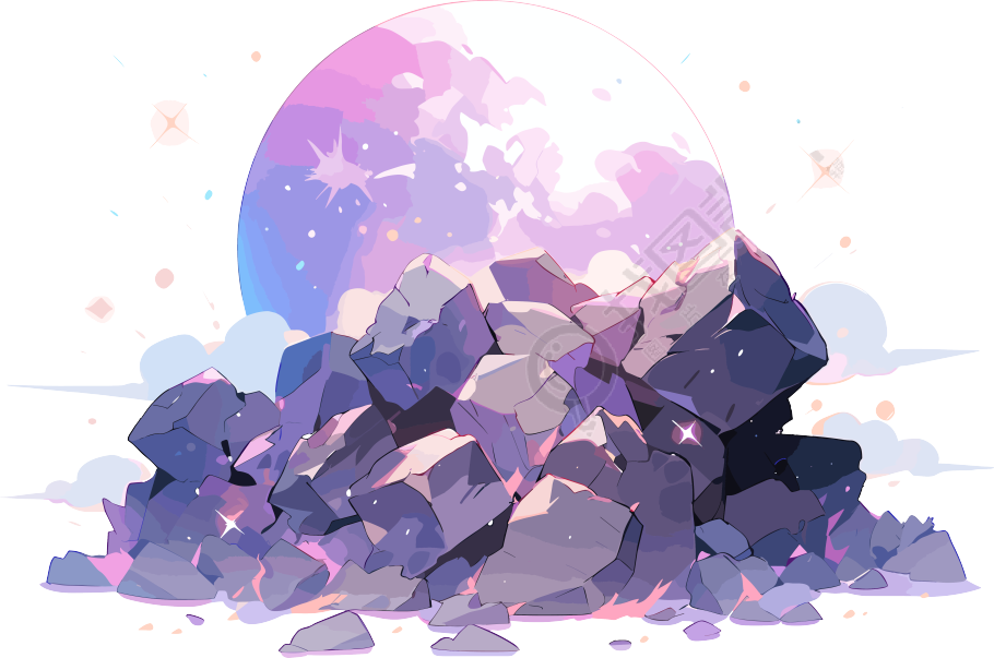 高清透明背景的创意设计商业插画元素素材