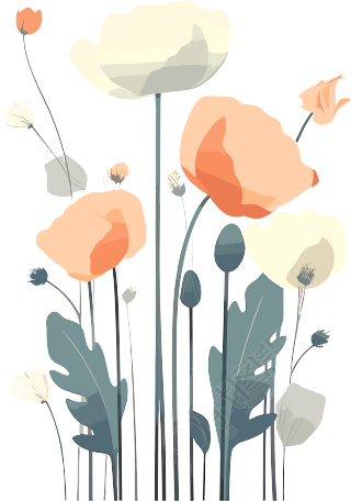 花卉插画设计素材