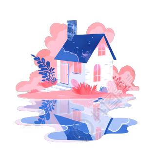 水彩浪漫插画设计