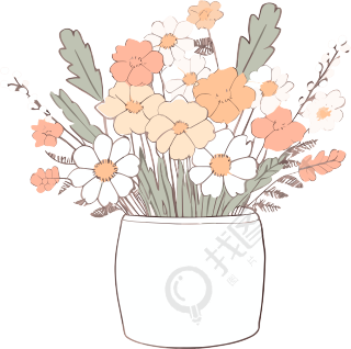 花卉插画设计素材