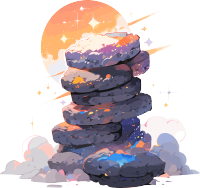 太空行星平面向量插图