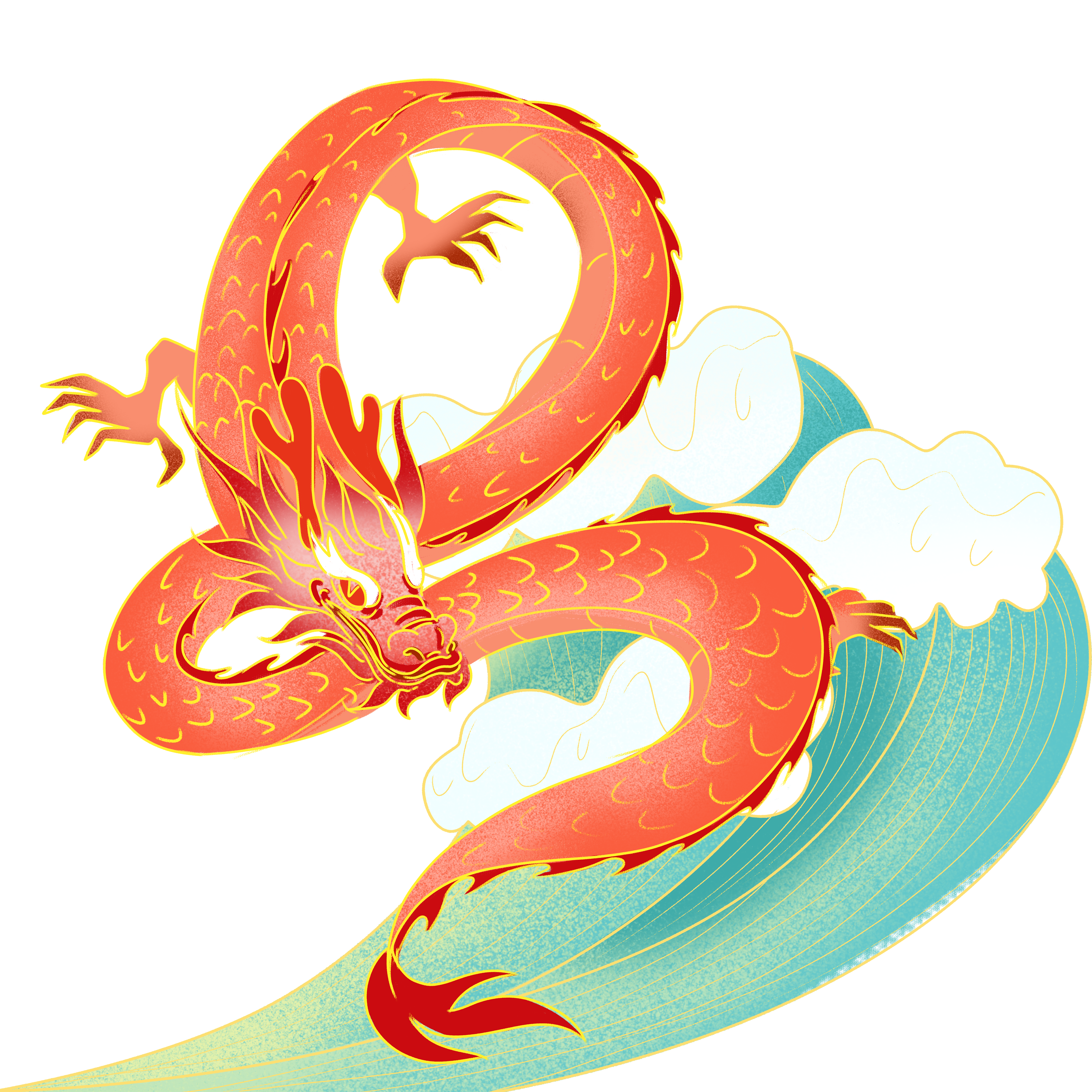 元旦插画图片如何画