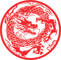 剪纸窗花中国龙插图