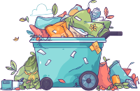环保垃圾分类插画设计元素