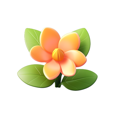 3D花卉干净背景素材