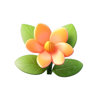 3D花卉干净背景素材