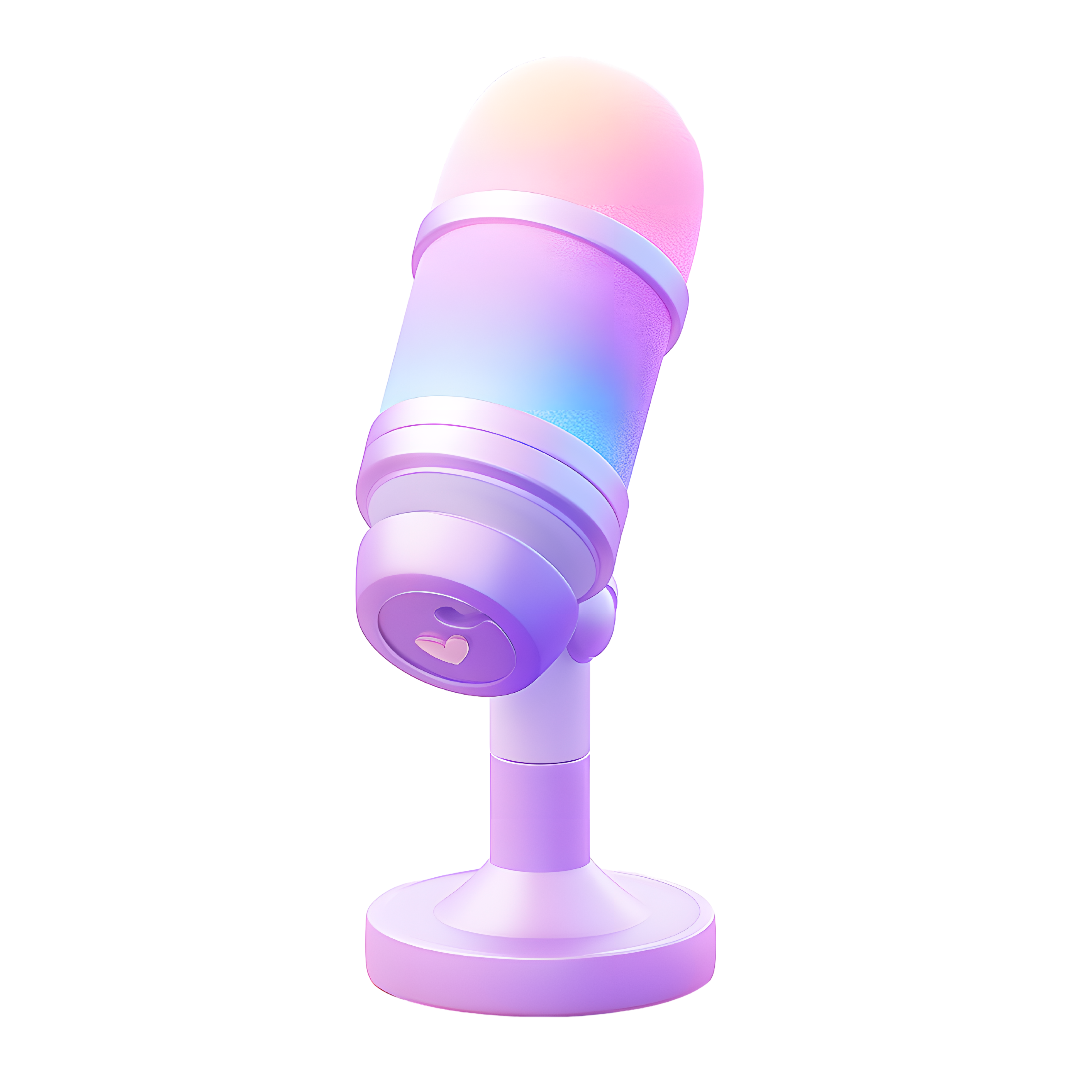 3D话筒卡通图标商用插画