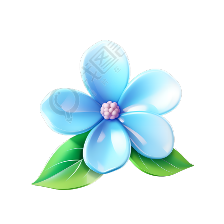 3D花卉透明背景素材