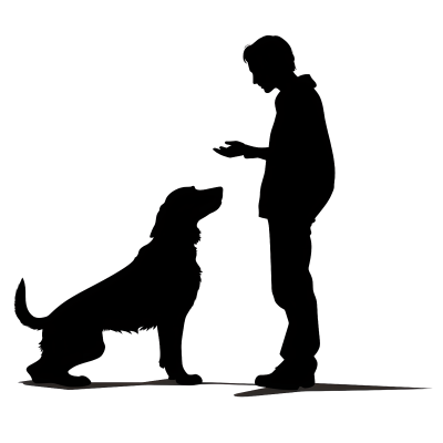 人物剪影平面插图素材