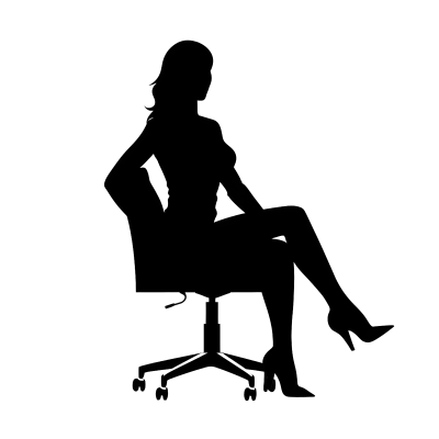 人物剪影平面插图素材