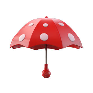 3D雨伞高清插画素材