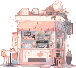 咖啡店可商用PNG素材