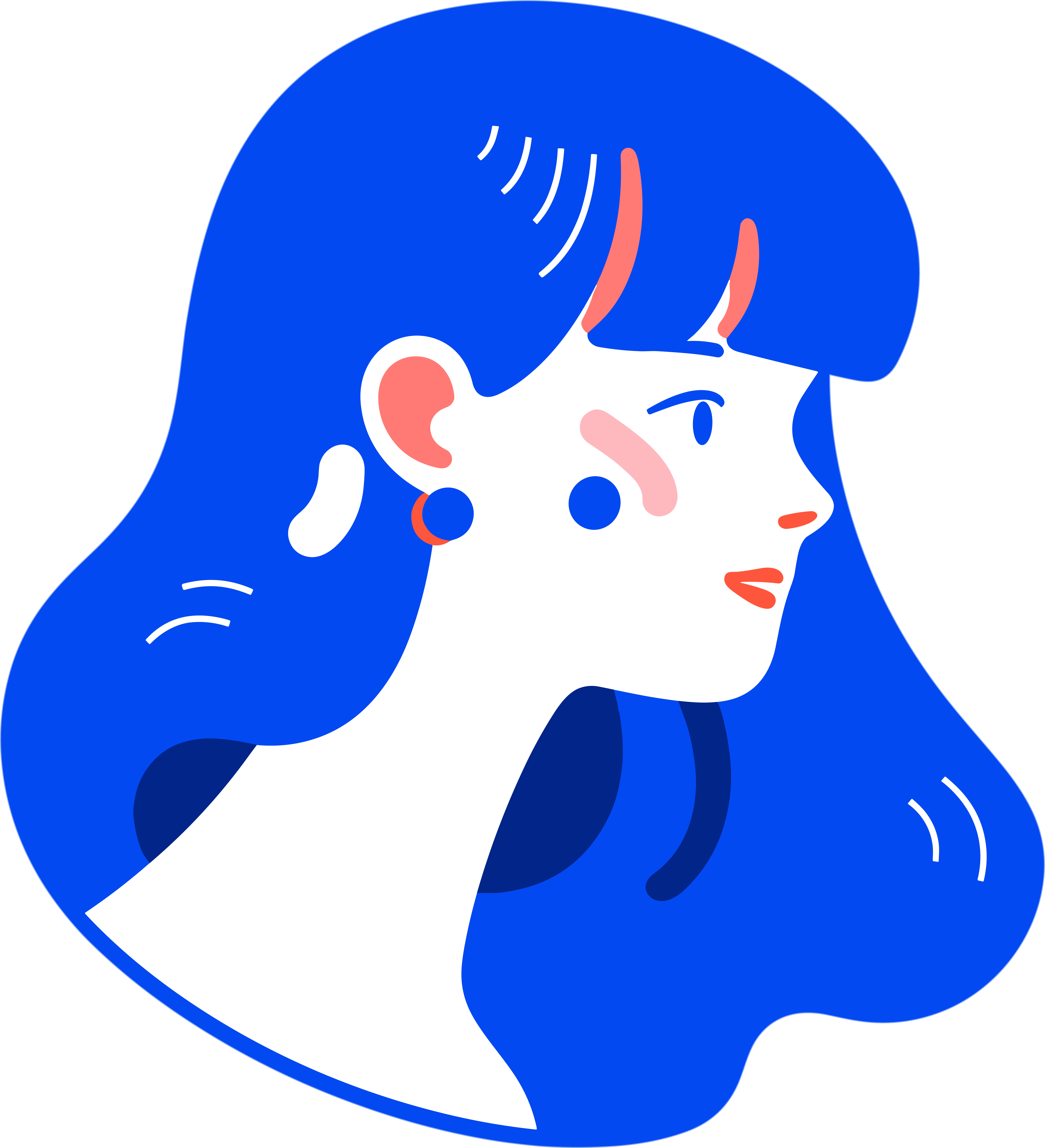 卡通女孩图标插图