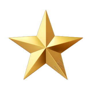 五角星透明PNG图形素材