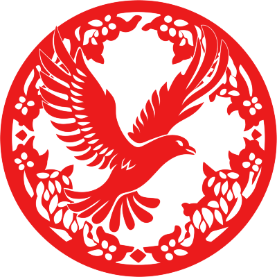 窗花剪纸老鹰透明背景素材