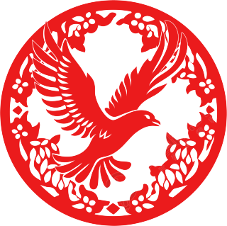 窗花剪纸老鹰透明背景素材