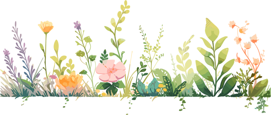 植物花边图案素材