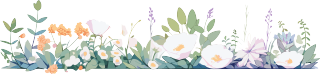 植物花边卡通插图