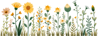 植物花边商用插画素材