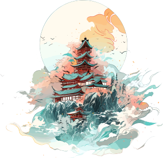 旅游风景创意设计元素