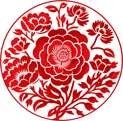 窗花剪纸扁平化素材