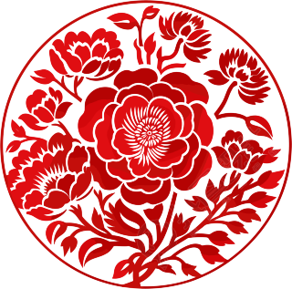 窗花剪纸扁平化素材