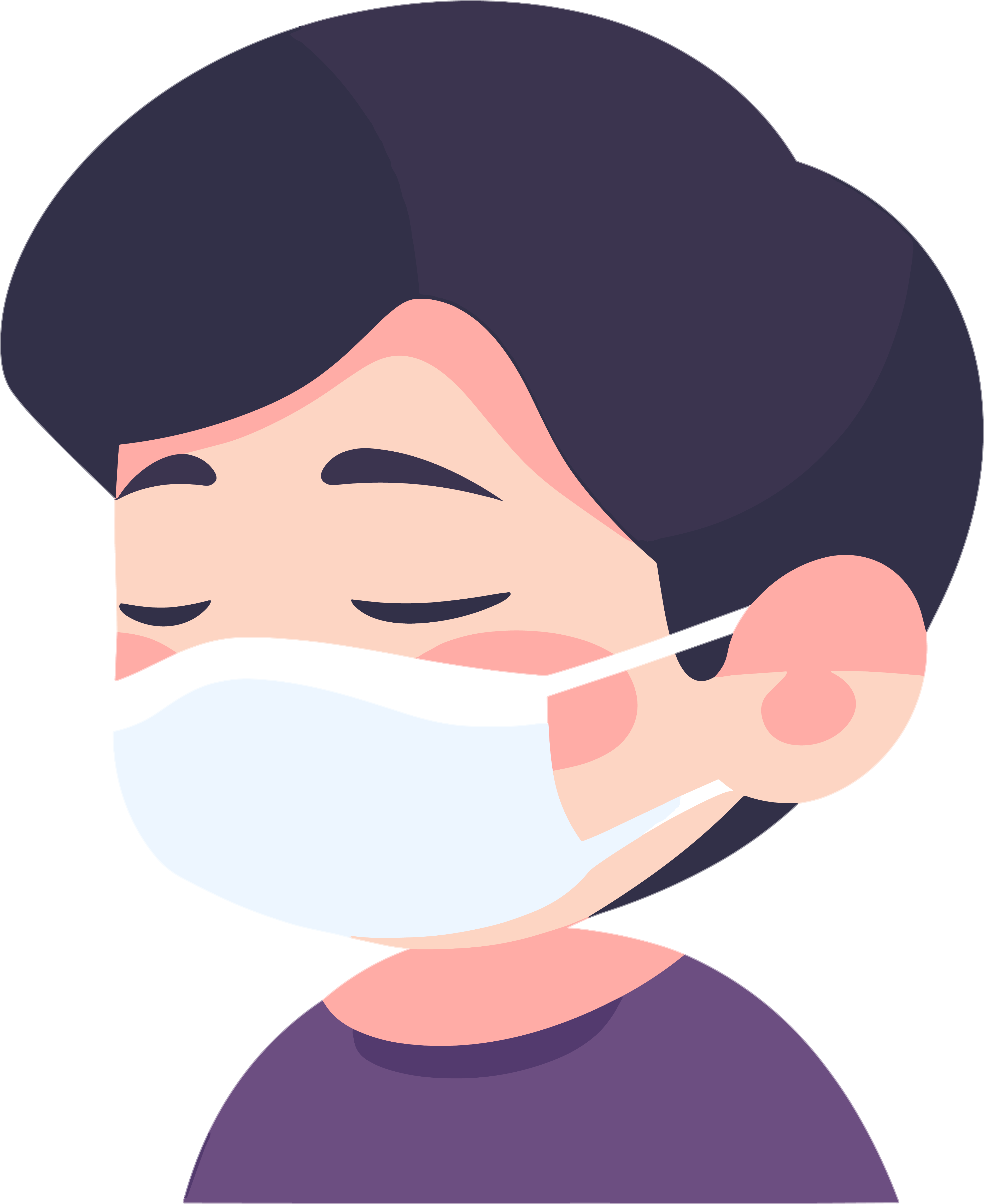生病男孩高清PNG透明背景插画