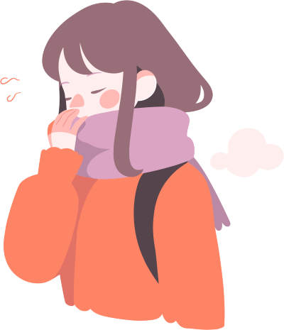生病女孩创意设计插图