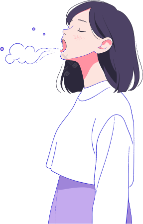 生病女孩透明背景高清设计素材