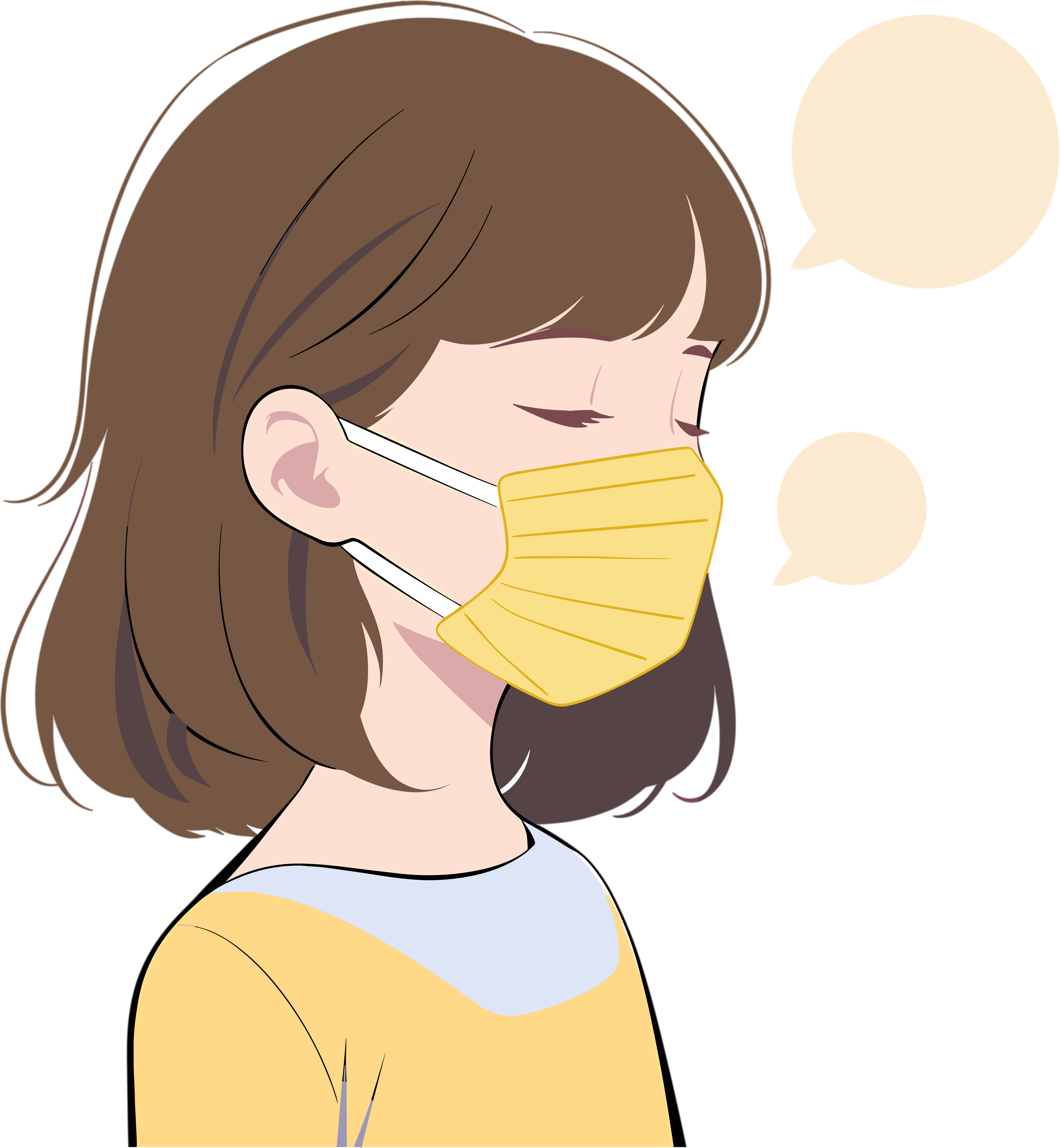 生病女孩商业设计元素