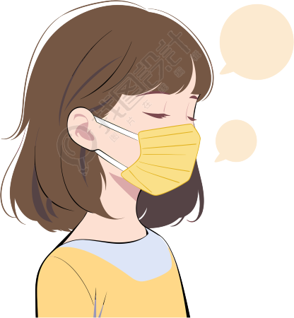 生病女孩商业设计元素
