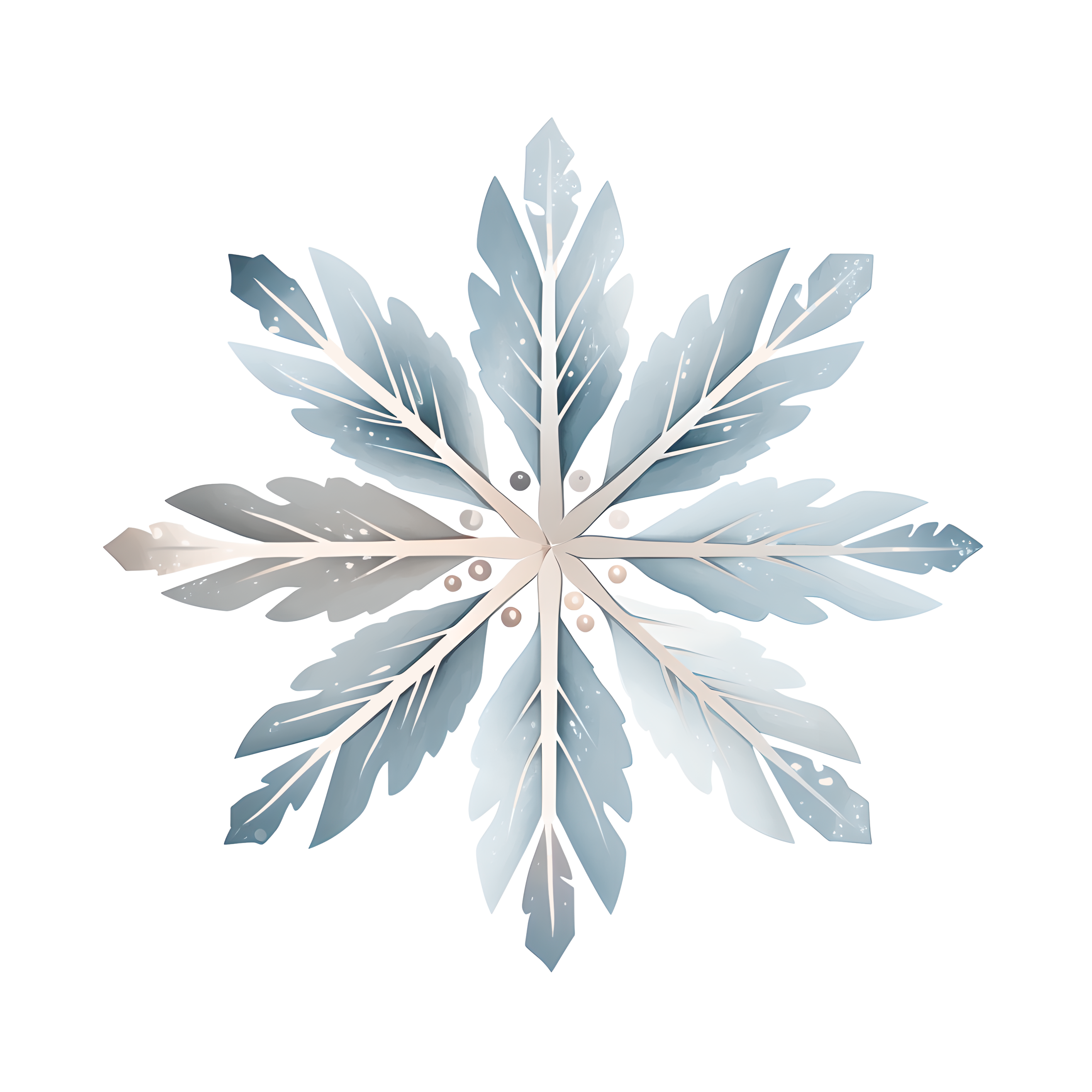 雪花浪漫图案矢量素材