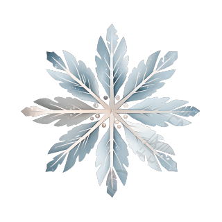 雪花浪漫图案矢量素材