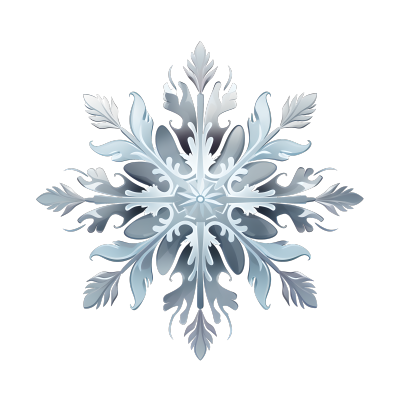 雪花柔和灰色调插画设计
