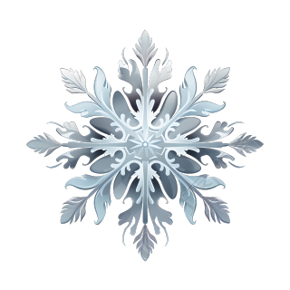 雪花柔和灰色调插画设计