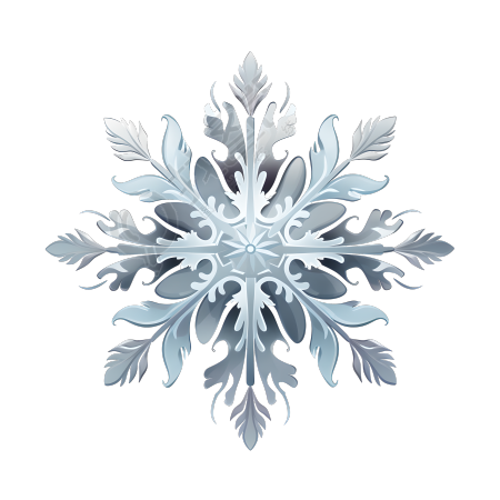 雪花柔和灰色调插画设计