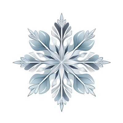 雪花插画设计素材